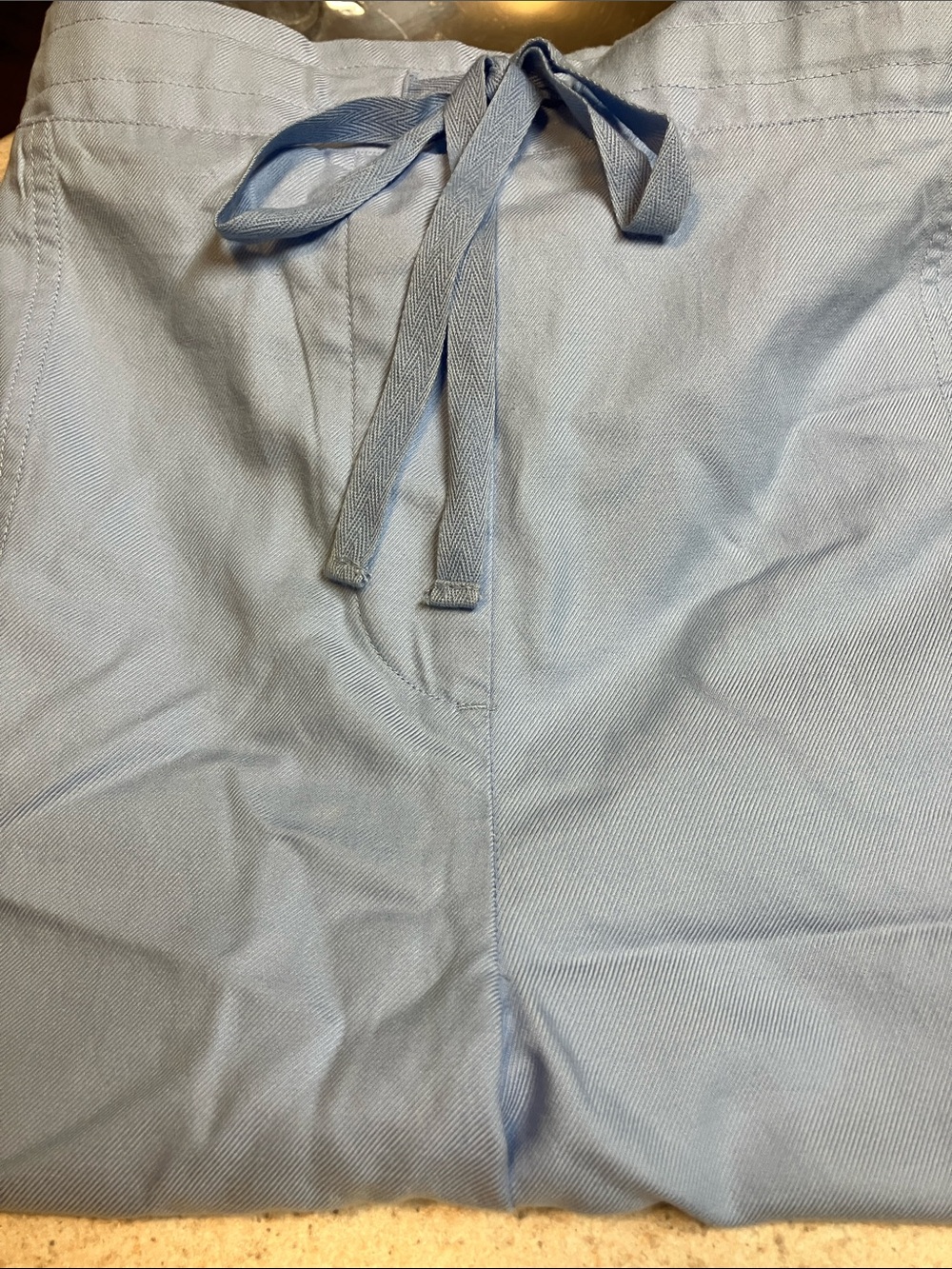 Kim Rogers Light Blue Drawstring Shorts